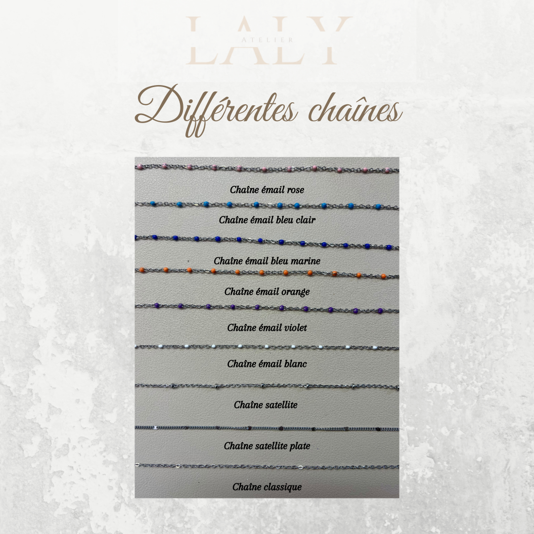 Chaînes argent pour bola